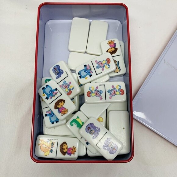 DORA THE EXPLORER 28 DOMINOES NICK JR KIDS CHILDREN'S CARDINAL 2005 COLLECTIBLE - Picture 5 of 5